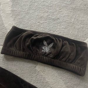 Playboy Velour Tube Top